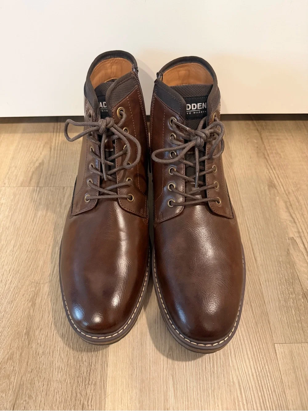 Steve Madden Men's Brown Leather Chukka Boots Size 13